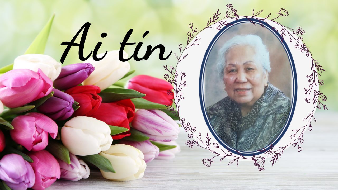 Bà Cố Maria Hàng Thị Loan, thân mẫu chị Mary Margaret Phan Miên Miên (Cố vấn Tỉnh dòng), vừa qua đời