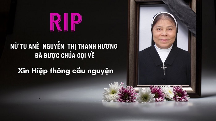 Nữ tu Anê Nguyễn Thị Thanh Hương qua đời